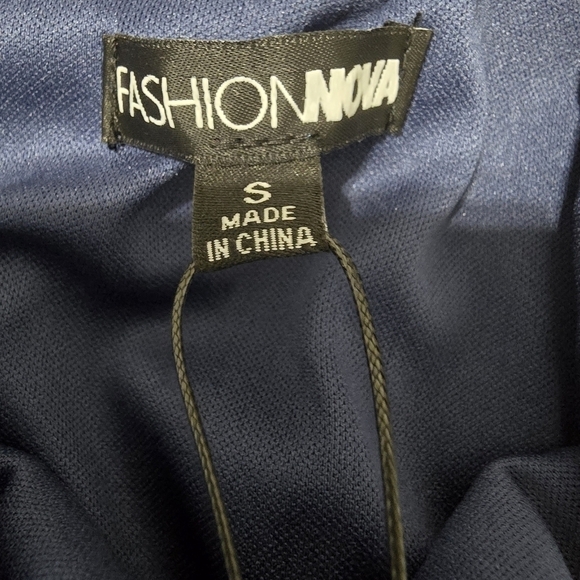 New Fashion Nova Sequin Slit Dress - Picture 3 of 5